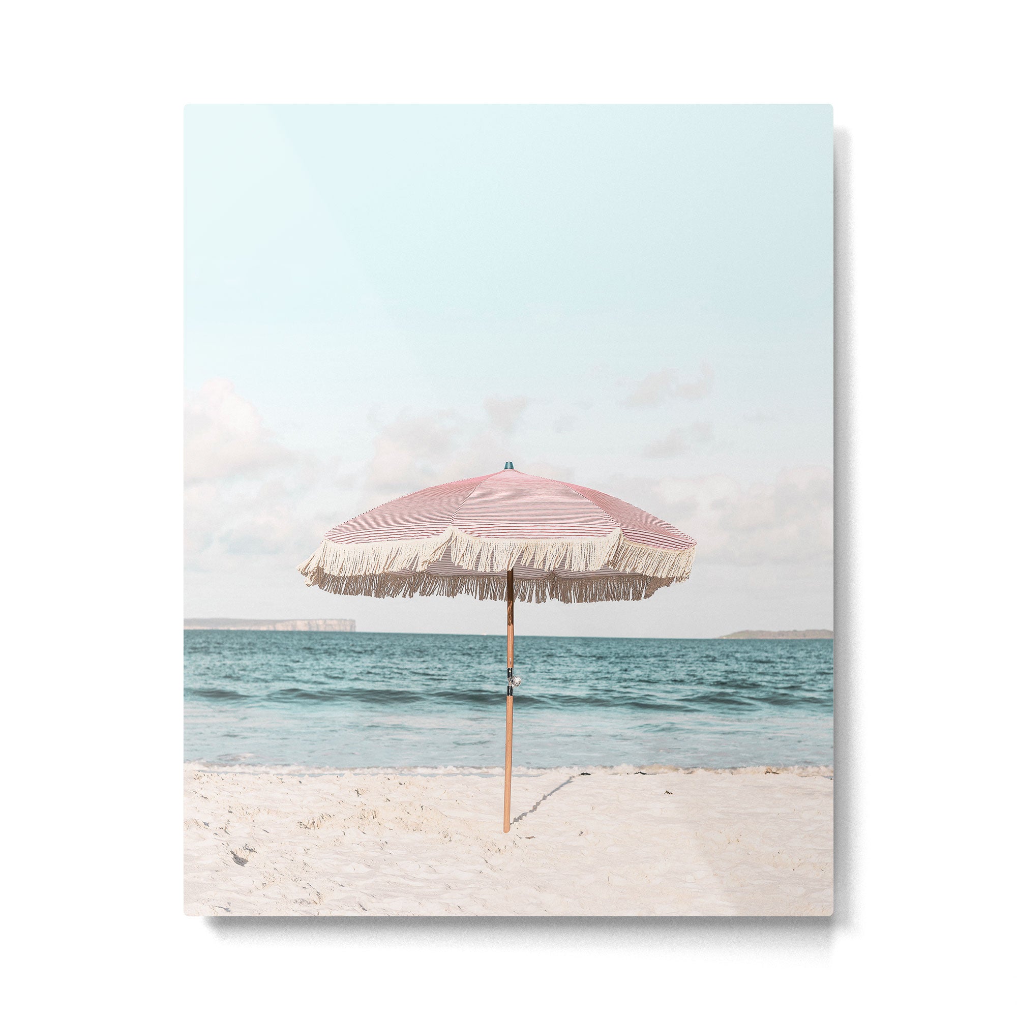 Pink Umbrella Metal Print Gallery Image 4