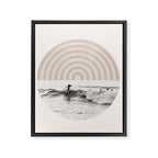 Retro Surfer Framed Canvas Print Gallery Image 6