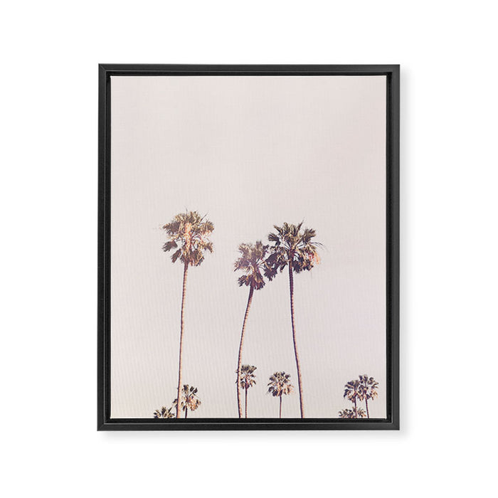 Sunny Cali Palm Trees Framed Canvas Print Gallery Image 1