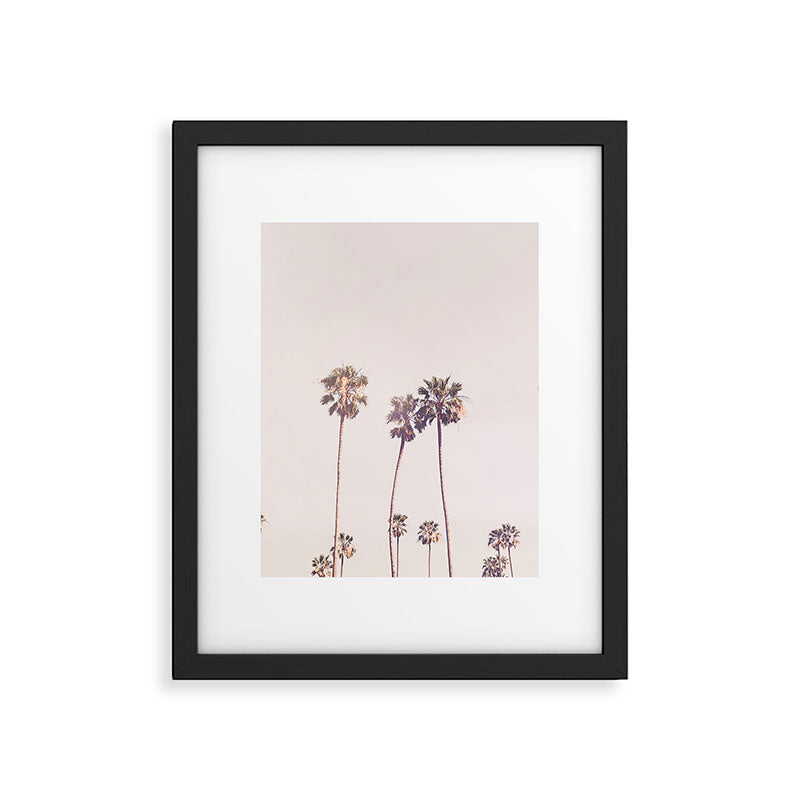 Sunny Cali Palm Trees Framed Art Print Gallery Image 5
