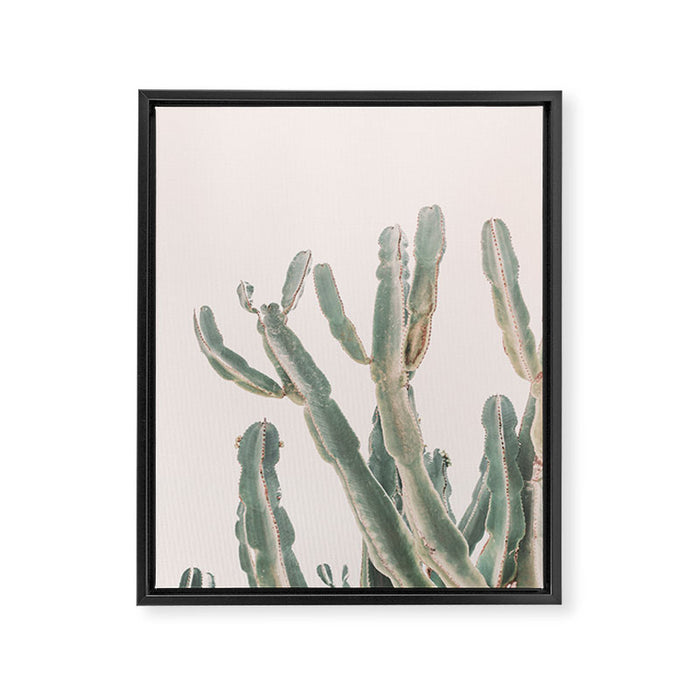 Sunrise Cactus Framed Canvas Print Gallery Image 1