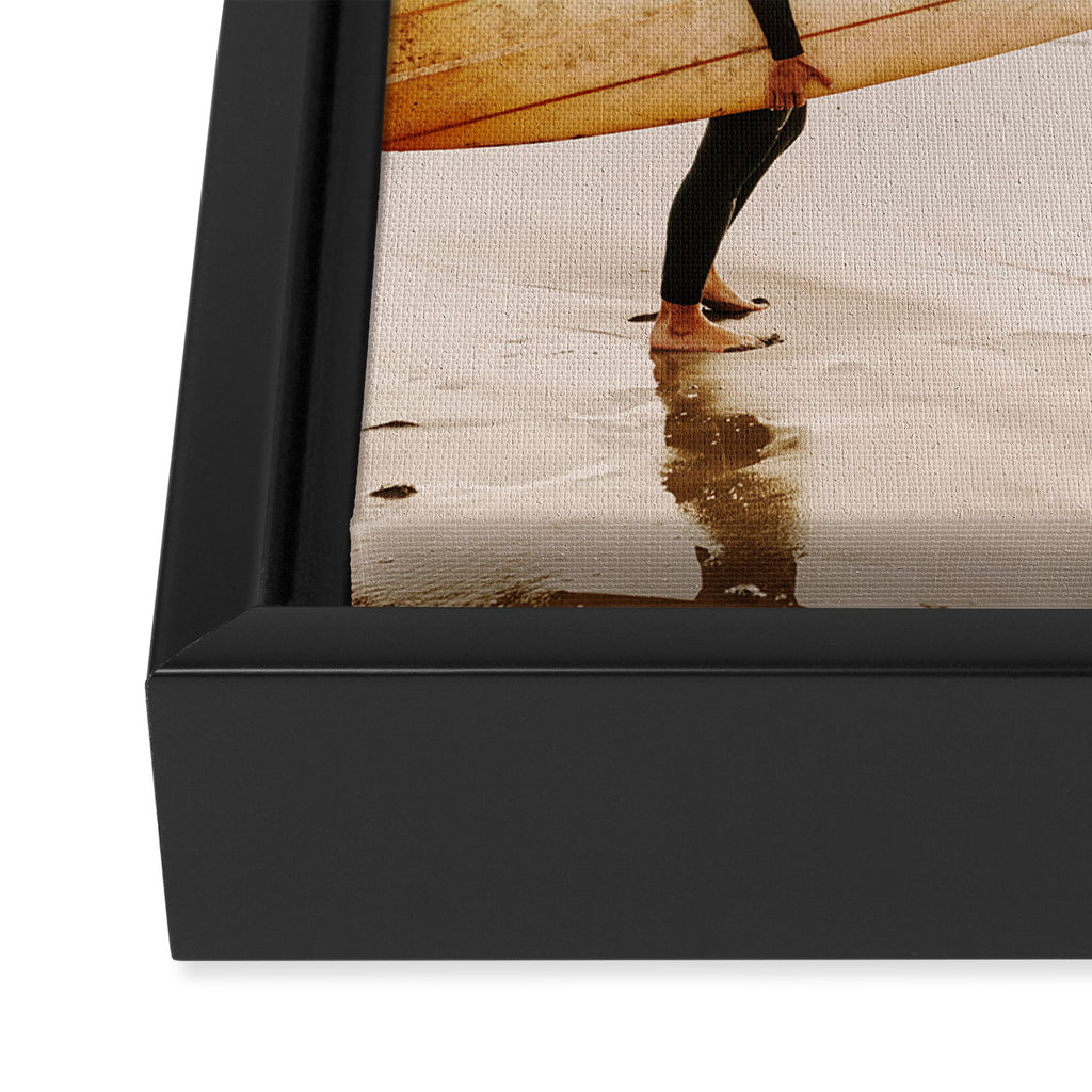 Surfer Girl Framed Canvas Print Gallery Image 3