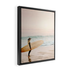 Surfer Girl Framed Canvas Print Gallery Image 2