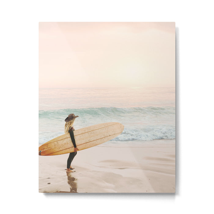 Surfer Girl Metal Print Gallery Image 1