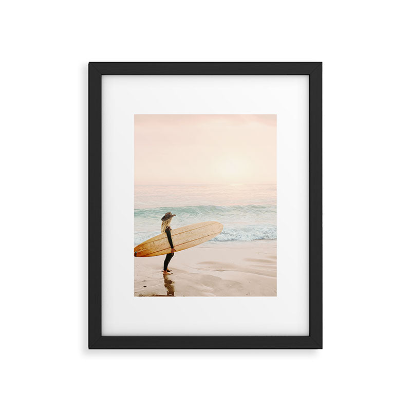 Surfer Girl Framed Art Print Gallery Image 5
