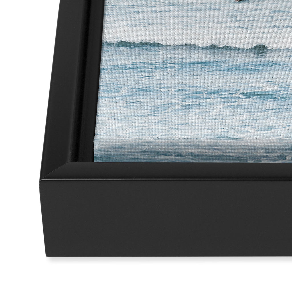 Surfers Framed Canvas Print Gallery Image 3