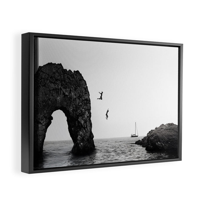 The Dip Framed Canvas Print Gallery Image 1