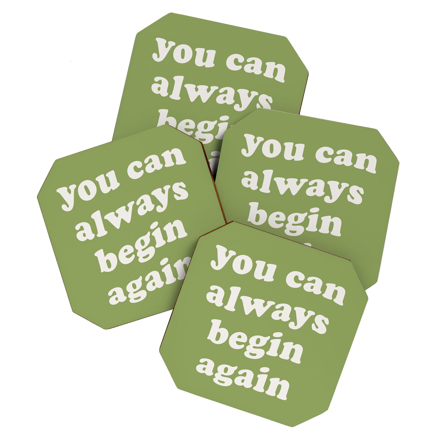 Begin Again Green Coaster Gallery Image 1