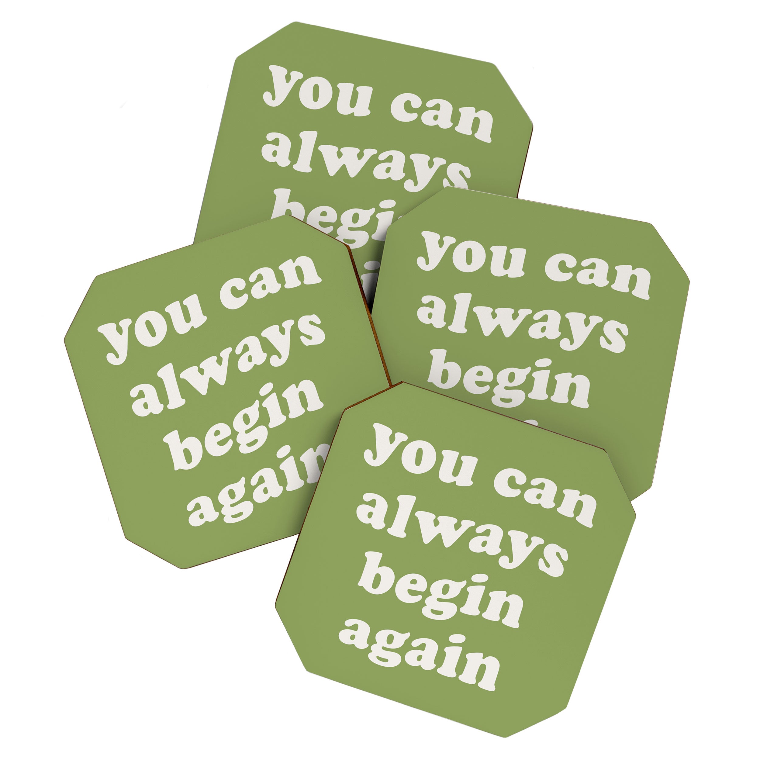 Begin Again Green Coaster Gallery Image 1