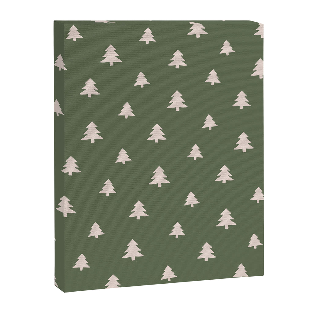 Christmas Tree Pattern Green Canvas Print Gallery Image 8