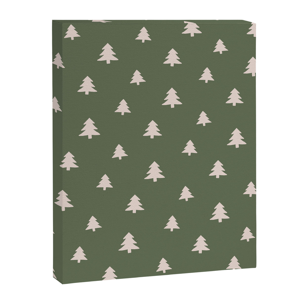 Christmas Tree Pattern Green Canvas Print Gallery Image 8