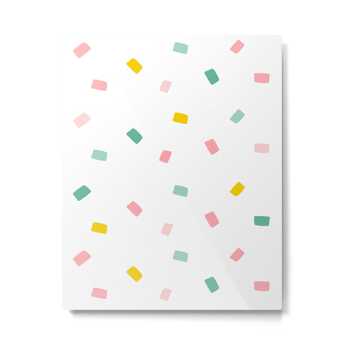 Confetti Metal Print Gallery Image 1