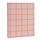 Grid Pattern Peach Canvas Print Gallery Image 6