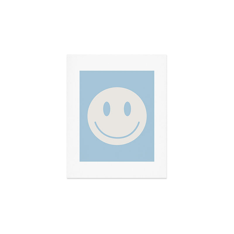 Happy Thoughts Baby Blue Art Print Gallery Image 1