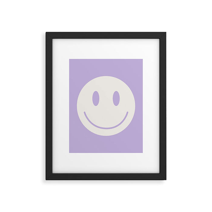 Happy Thoughts Lavender Framed Art Print Gallery Image 1