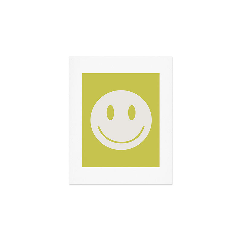 Happy Thoughts Lime Art Print Gallery Image 1