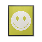 Happy Thoughts Lime Framed Canvas Print Gallery Image 8