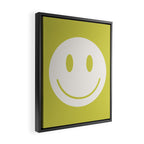 Happy Thoughts Lime Framed Canvas Print Gallery Image 2