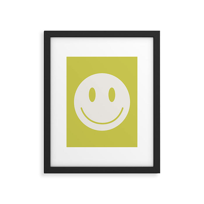 Happy Thoughts Lime Framed Art Print Gallery Image 1