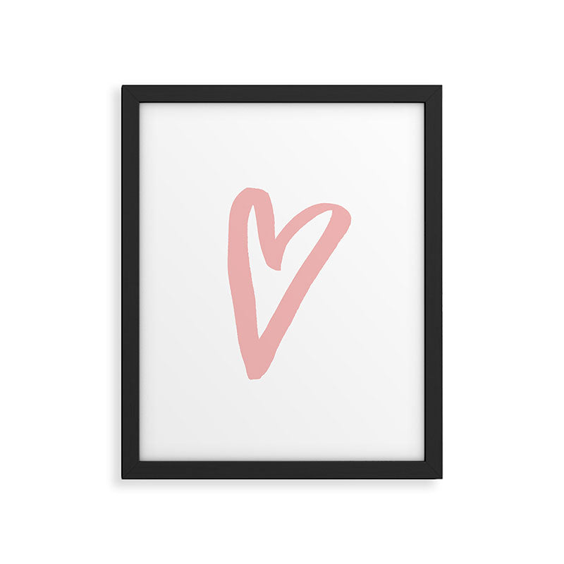 Heart Doodle Big 3 Framed Art Print Gallery Image 6