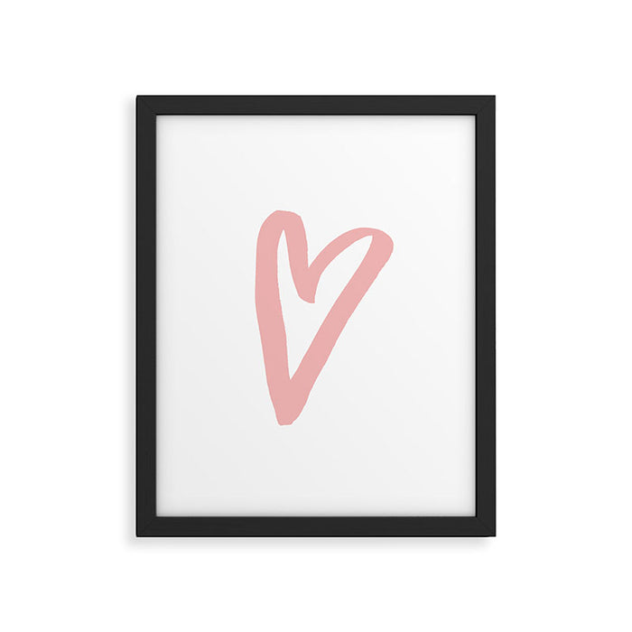 Heart Doodle Big 3 Framed Art Print Gallery Image 1