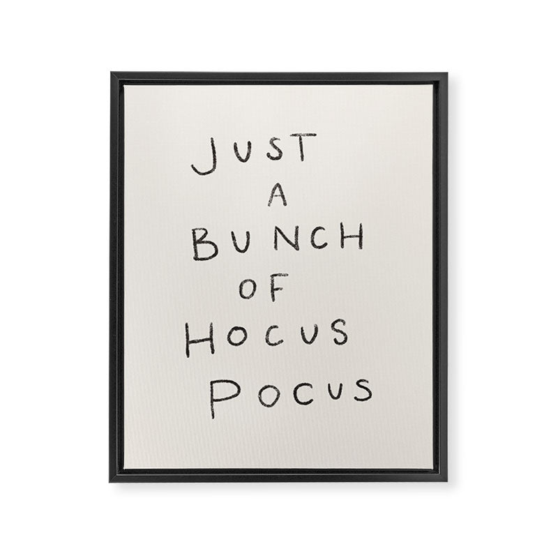 Hocus Pocus Neutral Framed Canvas Print Gallery Image 8