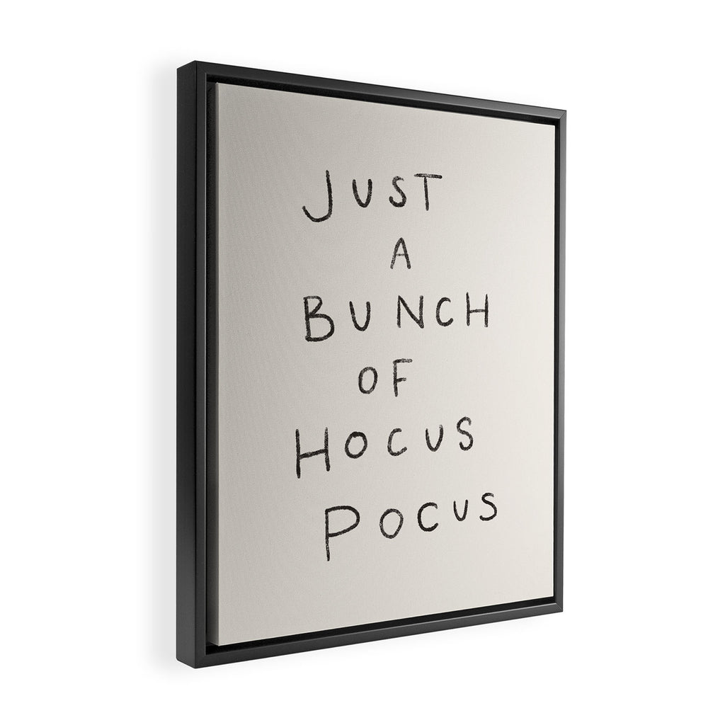 Hocus Pocus Neutral Framed Canvas Print Gallery Image 2
