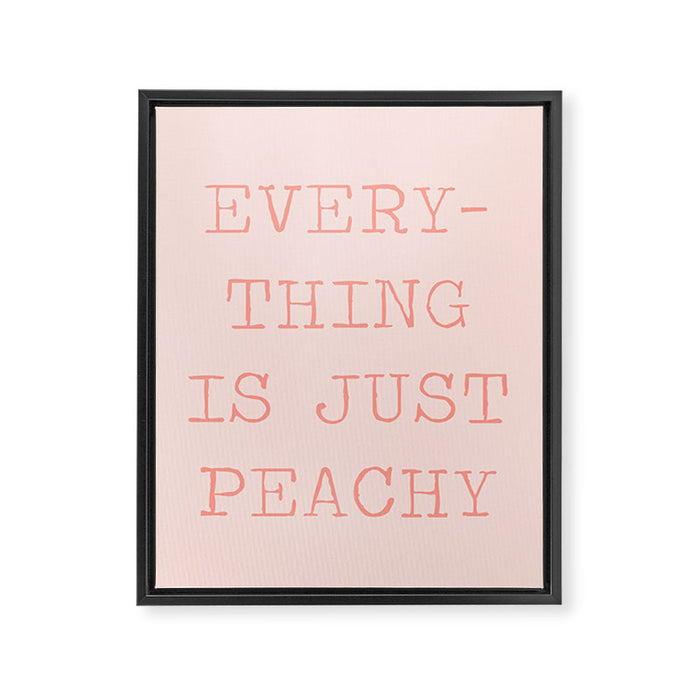 Just Peachy Framed Canvas Print Gallery Image 1