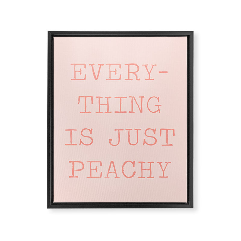 Just Peachy Framed Canvas Print Gallery Image 8