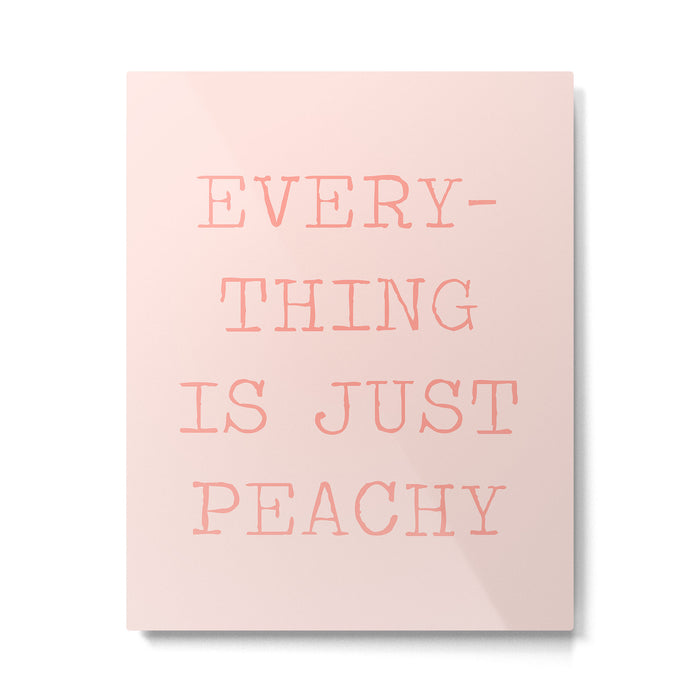 Just Peachy Metal Print Gallery Image 1