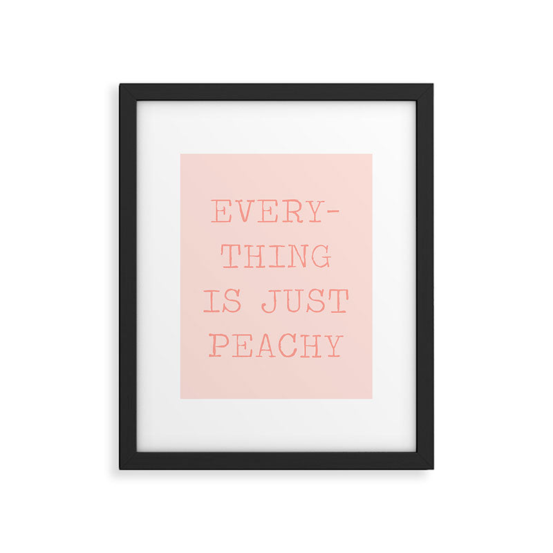 Just Peachy Framed Art Print Gallery Image 6