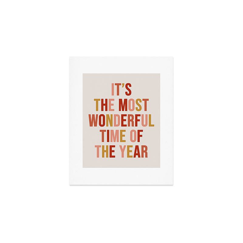 Most Wonderful Time Multi Colored Warm Art Print Gallery Image 1