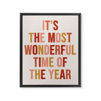 Most Wonderful Time Multi Colored Warm Framed Canvas Print Gallery Image 8