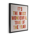 Most Wonderful Time Multi Colored Warm Framed Canvas Print Gallery Image 2