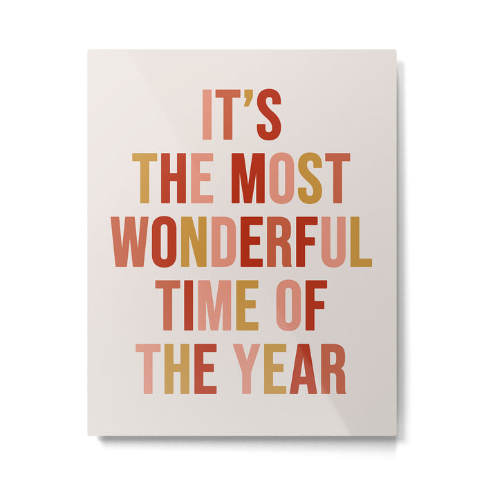 Most Wonderful Time Multi Colored Warm Metal Print Gallery Image 1