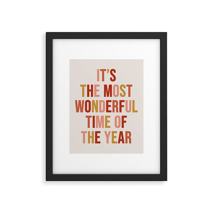 Most Wonderful Time Multi Colored Warm Framed Art Print Gallery Image 1