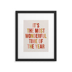 Most Wonderful Time Multi Colored Warm Framed Art Print Gallery Image 6