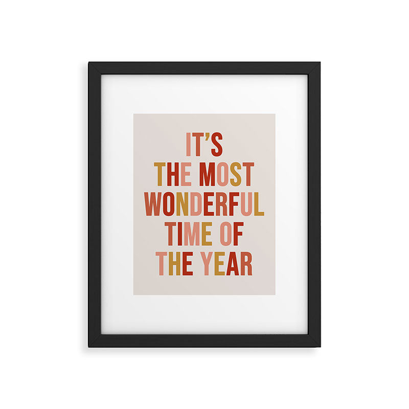 Most Wonderful Time Multi Colored Warm Framed Art Print Gallery Image 6