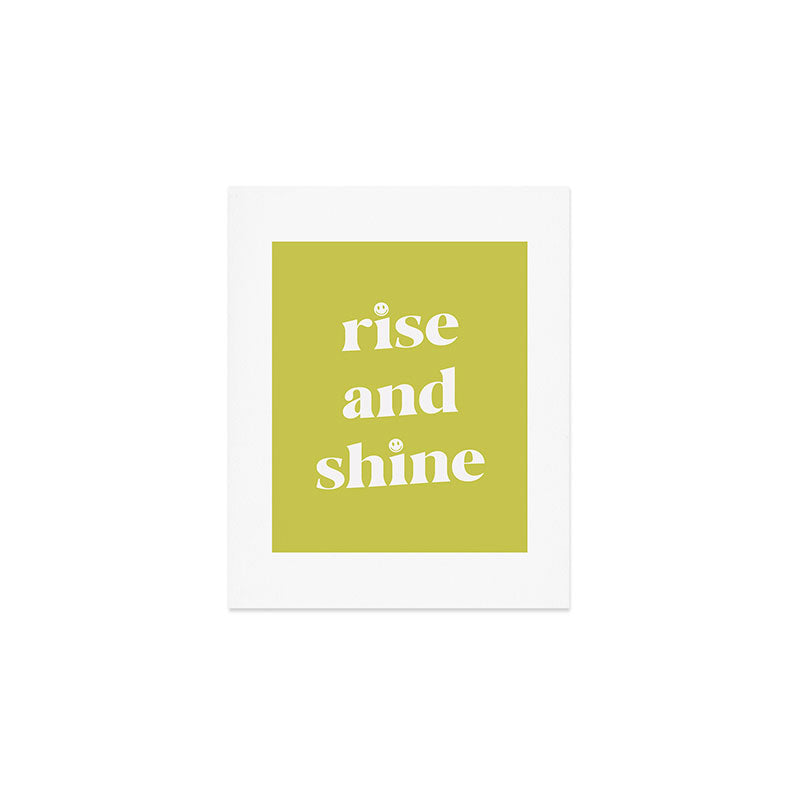 Rise And Shine Lime Art Print Gallery Image 1