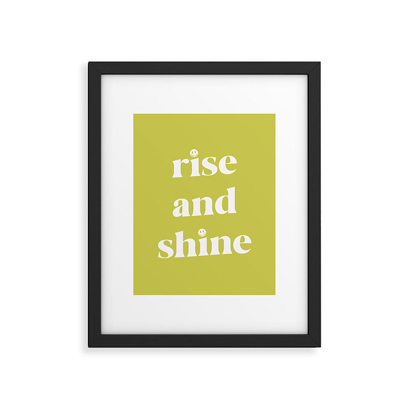Rise And Shine Lime Framed Art Print Gallery Image 6