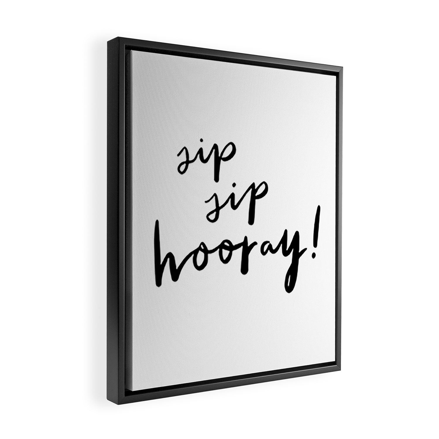 Sip Sip Hooray! Framed Canvas Print Gallery Image 2