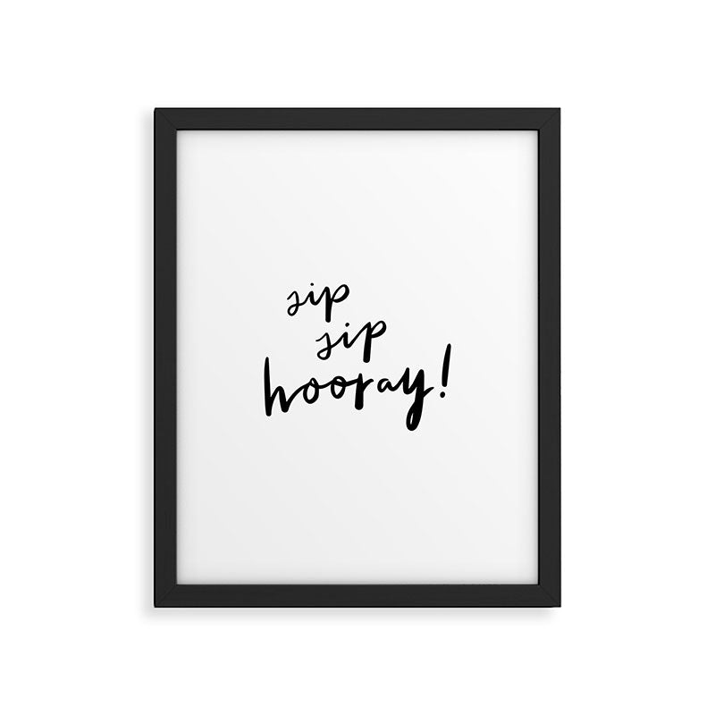 Sip Sip Hooray! Framed Art Print Gallery Image 6