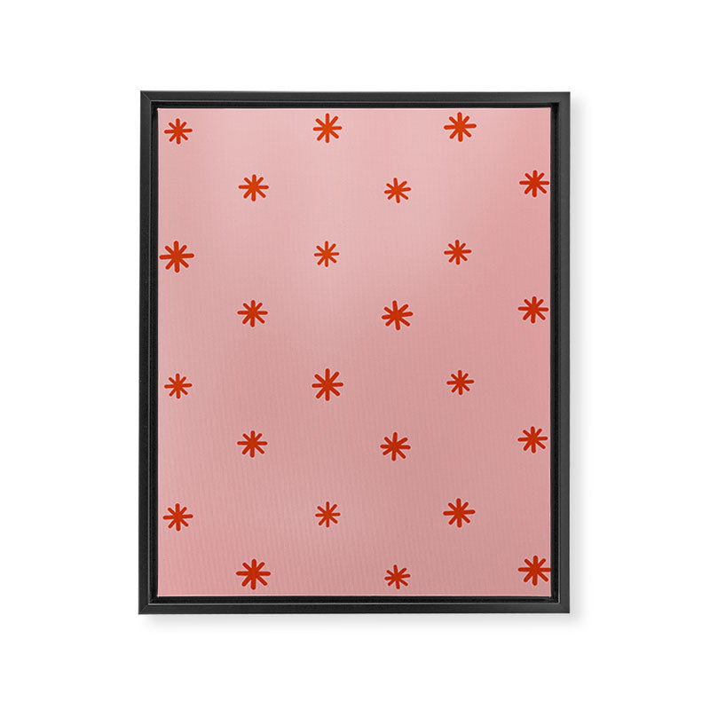 Sparkles Pink & Red Framed Canvas Print Gallery Image 8