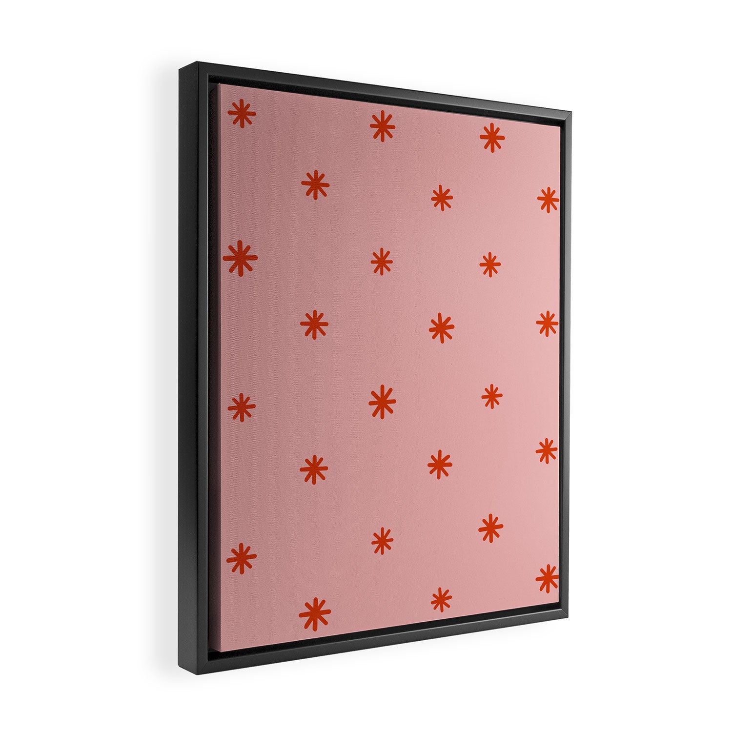 Sparkles Pink & Red Framed Canvas Print Gallery Image 2
