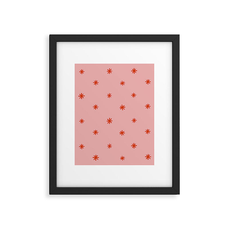 Sparkles Pink & Red Framed Art Print Gallery Image 6