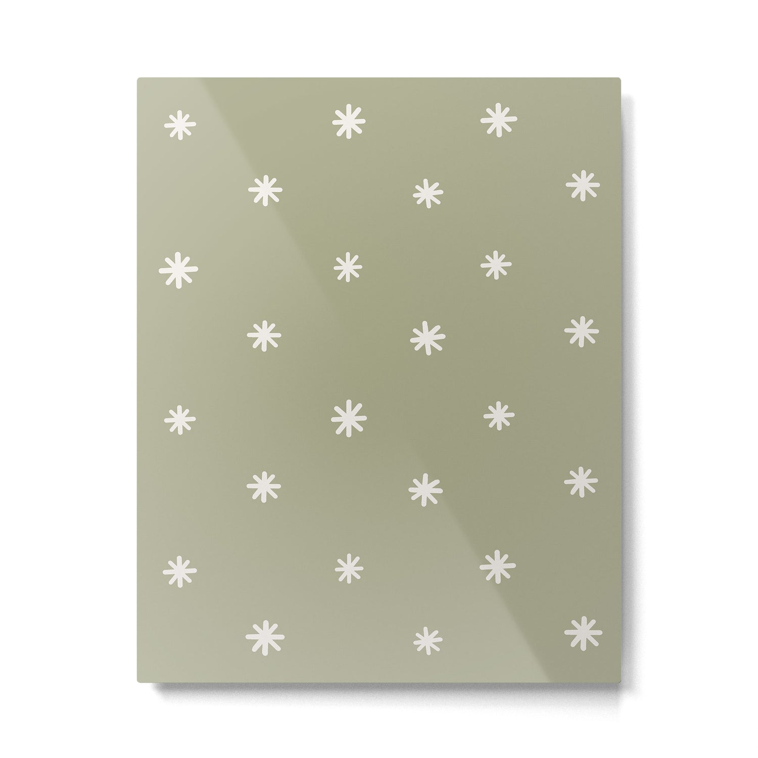 Sparkles Sage Green Metal Print Gallery Image 6
