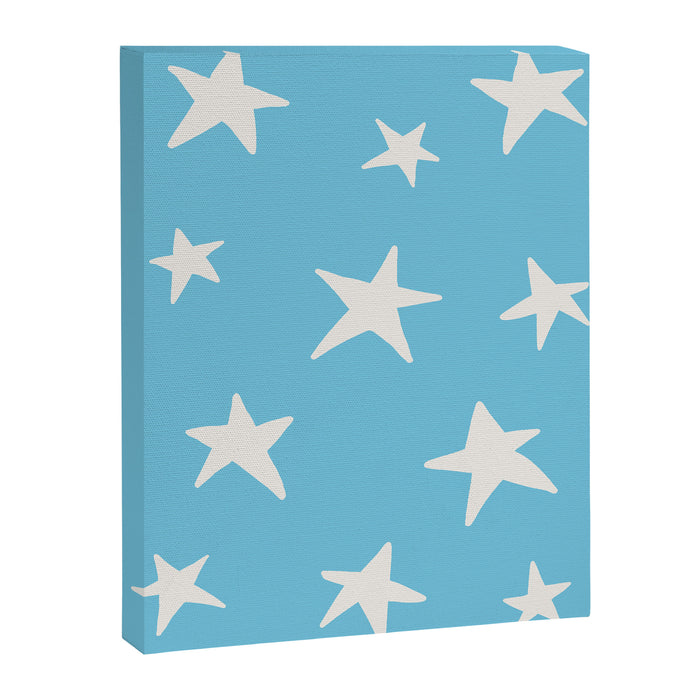 Stars Sky Blue Canvas Print Gallery Image 1