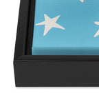 Stars Sky Blue Framed Canvas Print Gallery Image 3