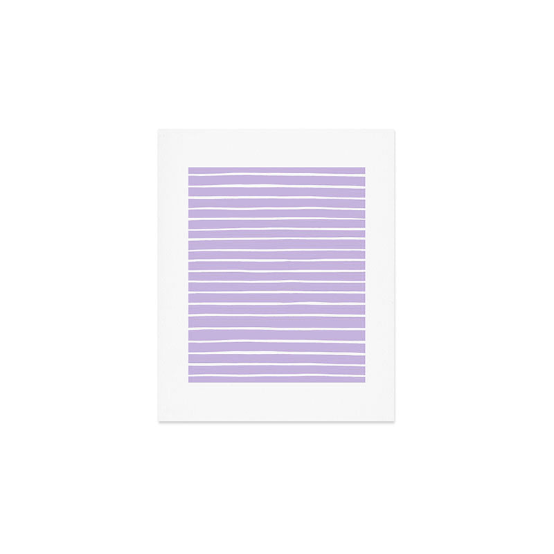 Stripes Lavender Art Print Gallery Image 1
