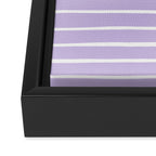 Stripes Lavender Framed Canvas Print Gallery Image 3